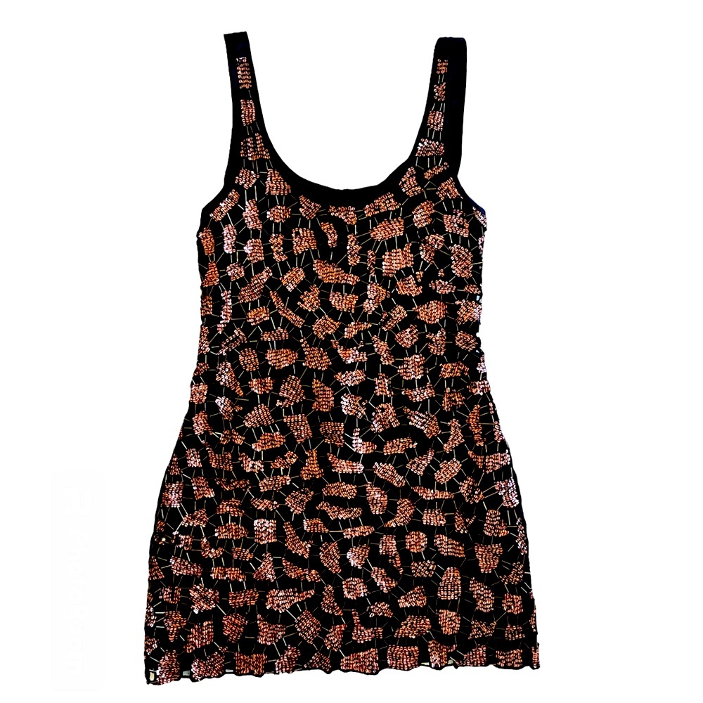 Vintage Guess hand embroidered mini dress
